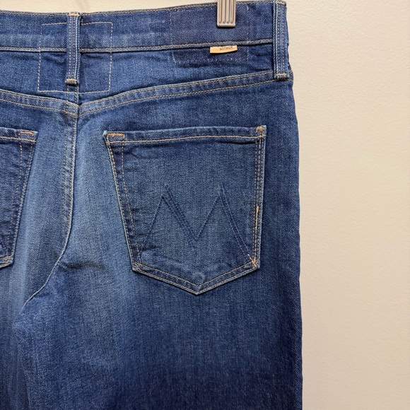 NWT Mother Superior The Down Low Spinner Heel Wide Leg Denim Jean Size 26 - Picture 6 of 9
